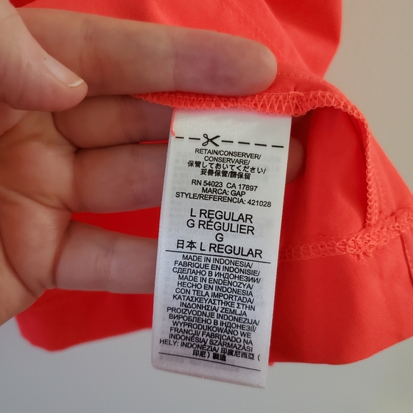 🌹GAP Bright Red/Orange Racerback Athletic - Picture 6 of 7